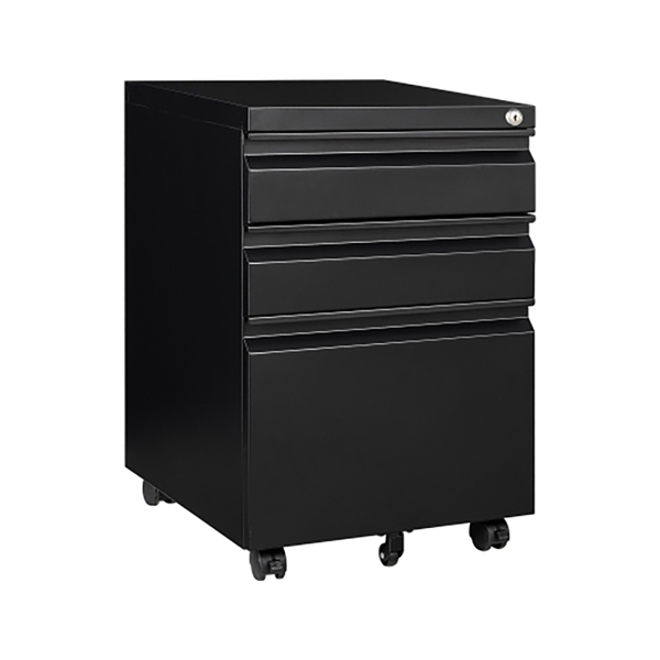 HAOAN Metal 3 drawer filing rolling filing with lock