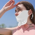 thumbnail image 5 of Máscara de protección solar de seda de hielo de verano para mujer, máscara de sombrilla fina transpirable montada en la oreja, 5 of 5