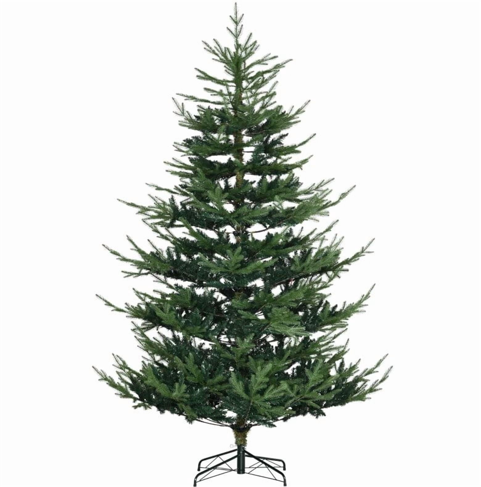 7.5ft Lush Nordic Pine Christmas Tree 1218 Tips Wide Shape Flame Retardant Indoor Holiday Decor