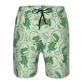 thumbnail image 4 of Naloa Cute Dinosaurs in Space Men's Beach Shorts, Surfing shorts, Swim trunks, Quick Dry Swim Trunks for Surfing Beach Fun - 3X-Large, 4 of 9
