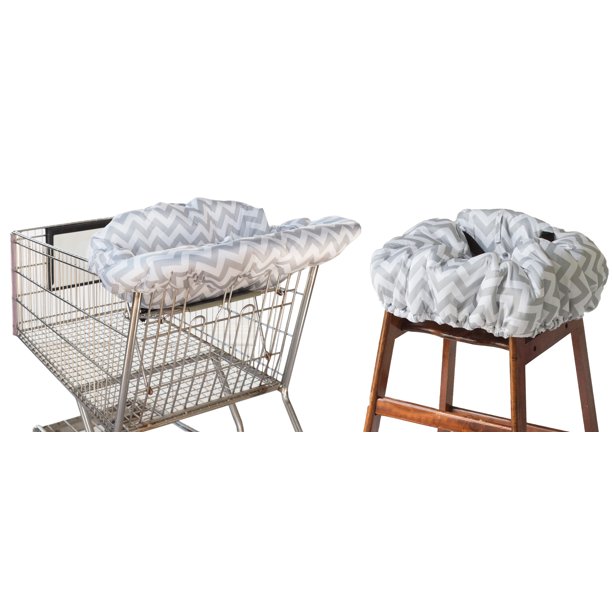 Itzy Ritzy Shopping Cart and High Chair Cover Featuring Padding, Toy Loops, Pockets and Safety