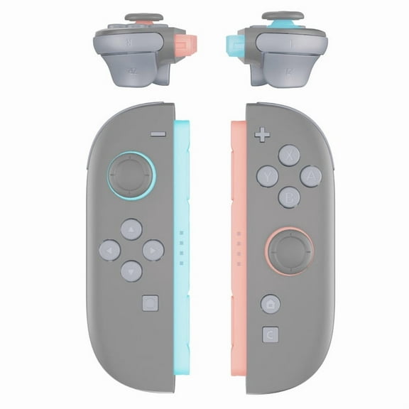 eXtremeRate DIY Replacement Full Set Buttons for Joycon 2,Custom ABXY Direction Keys for Nintendo Switch 2 Controller - New Hope Gray