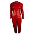 thumbnail image 4 of DuoJiaJ Red Leather Performance Featival et Party Angel & Ensemble avec PU, 4 of 5
