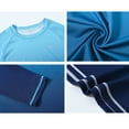 thumbnail image 6 of Yuyangdpb men's swimming T-shirt short sleeve running shirt UPF 50+ Rash Guard swimsuit swimming hiking sweatshirt BlueGradient S, 6 of 6