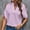 B405 Purple summer tops for women clearance under $5, variant on Cagogo Womens Summer Tops Short Sleeve Cold Shoulder V Neck Tshirts Shirts Under $5 Dressy Casual Solid Color Plain Tshirt Holiday Beach Green T Shirts Clothes