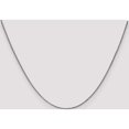 thumbnail image 2 of 14K White Gold Wg 1.25mm D/C Spiga Chain (18 X 1.25) Made In Peru pen127-18, 2 of 5
