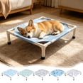 thumbnail image 7 of Cat & Dog Hammock Bed, Elevated Pet Cot with Breathable Mesh, Raised Cat Bed for Small Pets, Portable Puppy Bed Indoor & Outdoor Use (1PC, Multicolor, 20"x18"x5.3"), 7 of 7