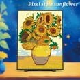 thumbnail image 4 of Remocguys Sunflower Bouquet Building Sets Compatible with Lego Flowers Van Gogh Wall Art Bonsai Decor for Adults Girls 3504PCS, 4 of 8