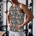 thumbnail image 5 of Yiaed Bulldog And BONES Print Mens Compression Shirt Slimming Body Shaper Vest Workout Tank Tops Abs Abdomen Undershirts-4X-Large, 5 of 7