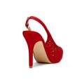 thumbnail image 4 of Tacones Abiertos con Punta Descubierta de Gamuza Roja y Pedrería para Mujer DREAM PAIRS, 4 of 6