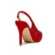 thumbnail image 4 of Zapatos de Tacón Plataforma Abiertos con Punta Descubierta en Gamuza Roja para Mujer DREAM PAIRS Talla 6.5, 4 of 6