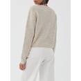 thumbnail image 4 of SUNSIOM Cardigan Uni pour Femmes Manches Longues Col Rond Boutonné Pull Tricoté, 4 of 7