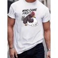 thumbnail image 5 of Camiseta estampada de manga corta con cuello redondo para hombre, informal, cómoda y ligera para verano., 5 of 5