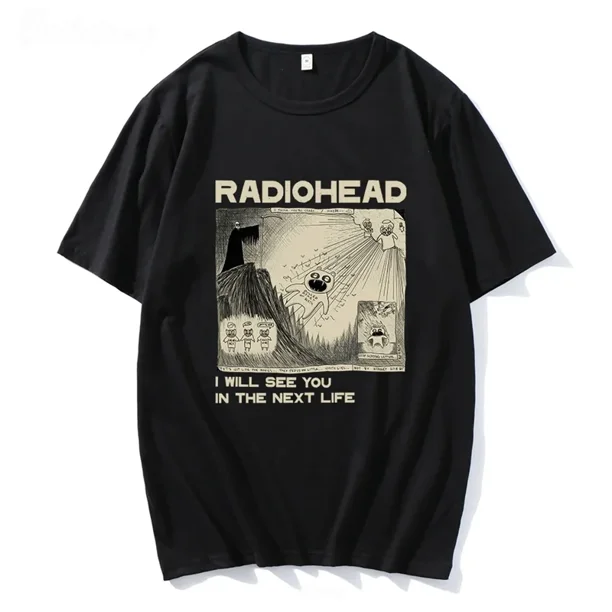 Radiohead T Shirt Vintage Classic Tees North America Tour Rock Boy