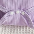 thumbnail image 7 of Baby Onesies Girl Baby Girl Summer Clothes Cute Newborn Girl Outfits Sleeveless Lace Solid Color One Piece Romper + Headband 2pcs Set, 7 of 7