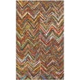 thumbnail image 2 of SAFAVIEH Nantucket Akilah Zigzag Stipes Cotton Area Rug, Red/Multi, 5' x 8', 2 of 6