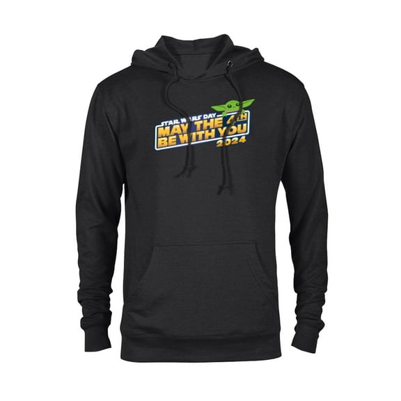 Star Wars Grogu May the 4th Be With You Star Wars Day 2024 - Pullover Hoodie for Adults - Customized-Black