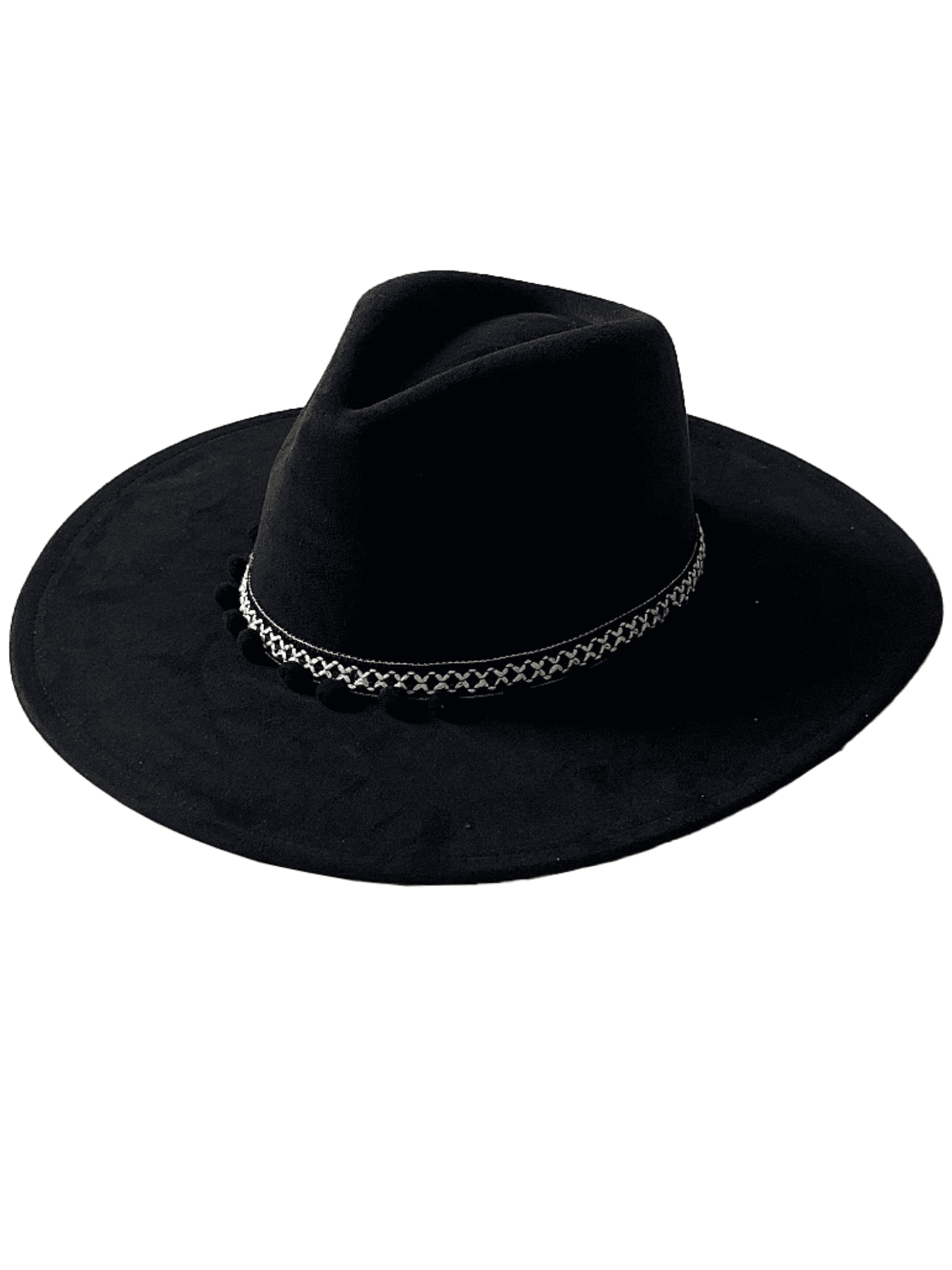 Panama Jack Gambler Straw Hat - Lightweight, 3 Big Brim, Inner Elastic  Sweatband, 3-Pleat Ribbon Hat Band (Black, Large/X-Large)