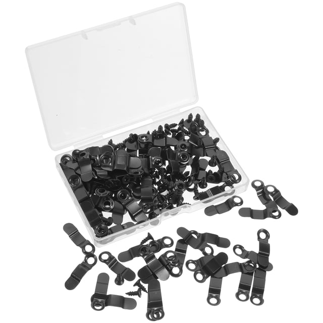 OUNONA 1Jgo Accesorios Para Colgar Cuadros Con Clips De En Hierro Negro Resistente