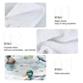 thumbnail image 4 of Haosy 2 Pack Kitchen Wash Cloths with Hanging Loops Absorbent Absorbent Quick Drying Hand Towels, Mallard Ducks on Water, 4 of 7
