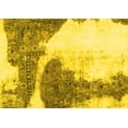thumbnail image 1 of Ahgly Company Machine Washable Indoor Rectangle Abstract Yellow Modern Area Rugs, 8' x 10', 1 of 4