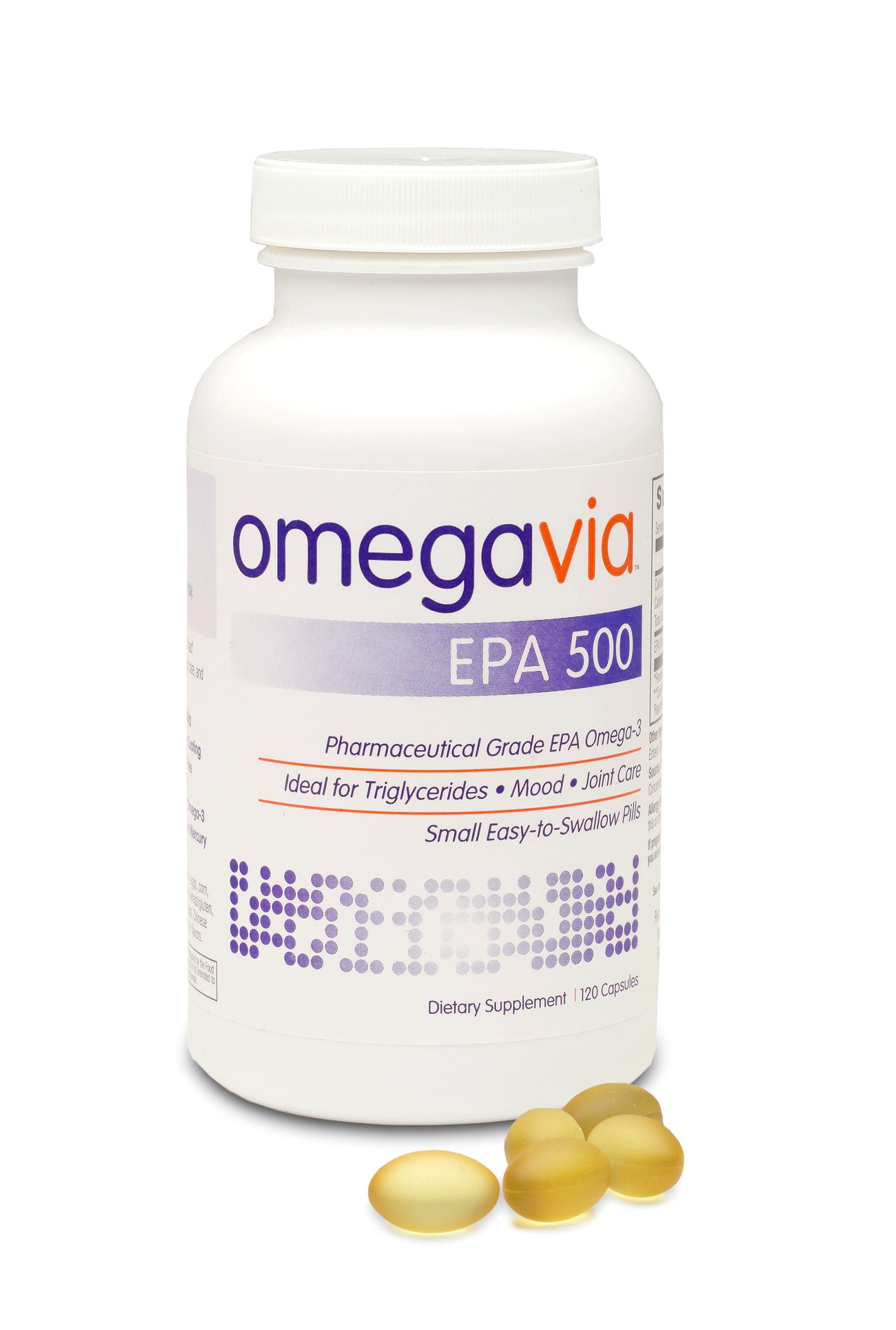Omegavia Omega3 EPA 500 mg, 120 ct, Pharmaceutical Grade Omega3