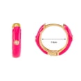 thumbnail image 6 of Joernso 1 Pair Women Huggie Earrings Round Shape Epoxy Sweet Color Portable Anti-deformed Lady Earrings for Gift, 6 of 8