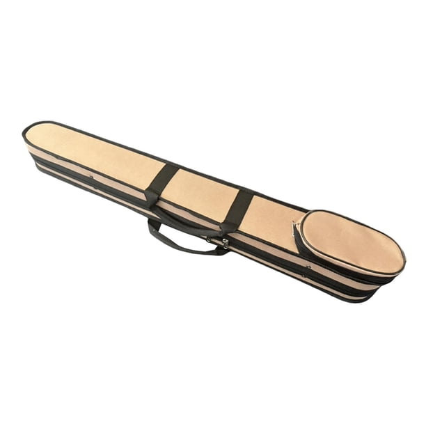 Estuche para arco, acolchado, impermeable, resistente y portátil para contrabajo vertical. Café