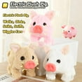 thumbnail image 3 of Realistic Walking & Mouth-Moving Pig Plush Toy | My Cute Pet Piggy Stuffed Animal | Perfect Birthday Gift for Kids Boys & Girls(Pink Pig -1PCS) ﻿ ﻿, 3 of 6