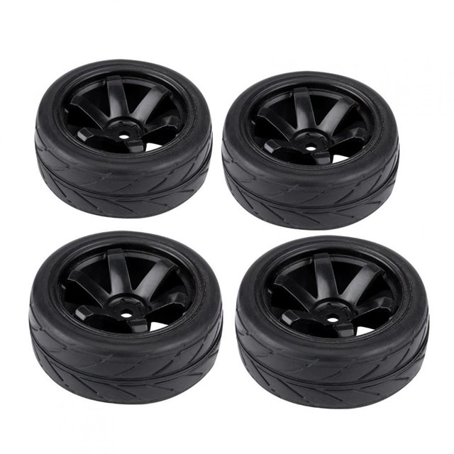 Fosa RC Racing Car Tires, RC Car Tires,4pcs/set Tires Rubber Tyre Racing Off-Road Vehicle Wheel Rim for RC 1:10 Car Part