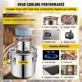 thumbnail image 4 of Destilador de alcohol VEVOR 30L de acero inoxidable con tubo de cobre, 4 of 9