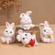 thumbnail image 1 of Bunny Desktop Ornament 2023 Chinese Rabbit New Year Table Ornament Coins for New Year A, 1 of 5