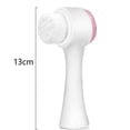 thumbnail image 5 of Cepillo facial, cepillo de limpieza facial de silicona, cepillo manual de doble lavado facial para exfoliación profunda de poros, maquillaje y masaje., 5 of 5