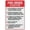 Warning Sign 2, variant on Fire Hydrant And Hose Reel Sign Safe Sign, Signs Outdoor, 8"x12", Sign For Home, Business, Driveway Alert