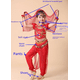 thumbnail image 3 of Traje de danza del vientre para niños Traje de danza del vientre para niñas Traje de práctica de danza india para niñas, 3 of 3