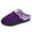 Purple, variant on Needbo Women's Fuzzy Slippers Memory Foam House Outdoor Indoor Warm Soft Plush Lining Slip On Bedroom Shoes, Full Grey Size 5-5.5