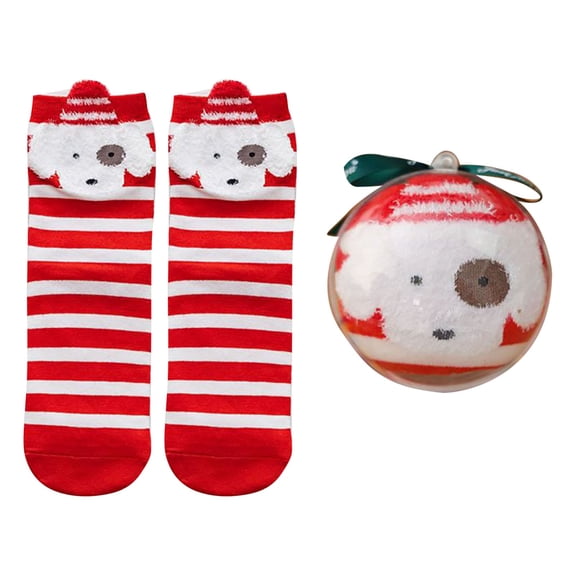 OJJCXA Womens Socks Breathable Casual Thickened Coral Velvet Acrylic Festive Birthday Christmas Socks