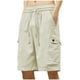 thumbnail image 2 of pstuiky Pantalones cortos para hombre, Pantalones cortos de trabajo rectos y holgados con múltiples bolsillos de moda de verano para hombre Pantalones cortos de golf, 2 of 7