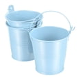 thumbnail image 1 of Cubo de Metal Pequeño Uxcell Maceta de Metal Colorida para Suculentas Cesta Baldes Decorativos Azul Claro 3 Paquete, 1 of 1