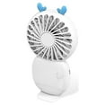 thumbnail image 2 of Ventilador portátil Personal Ajustable Toystoory Recargable Refrigerador de escritorio Blanco, 2 of 6