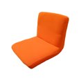 thumbnail image 3 of Fundas de comedor extraíbles de licra elástica corta para asiento de banquete de comedor naranja, 3 of 3