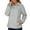 Grey, variant on Sentmoon Running Jacket Plus Size Hooded Neck Long Sleeve Womens Winter Coats Zipper Solid Color Windproof Waterproof Women Clothing Fall and Winter Active for Running and Hiking