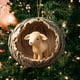 thumbnail image 5 of Adornos para árbol de Navidad - Decoración acrílica colgante de 3,15 pulgadas con estampado de animales • Regalo navideño para familia y compañeros • Set de 1, 5 of 8