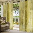 thumbnail image 3 of Yellow Outdoor Curtains for Patio Waterproof,Windproof Privacy Curtains with Weighted Bottom,Retro Oil Painting Modern Abstract Art Aesthetics Outside Drapes for Picnic Garage Yard 54"x95" 2 Panel, 3 of 8