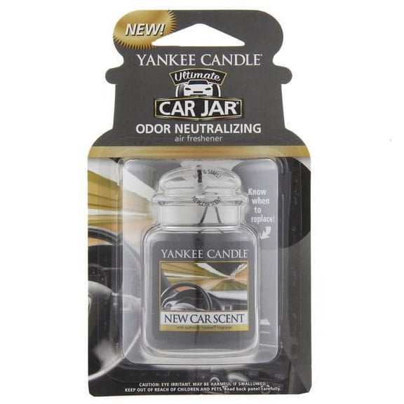 Yankee Candle Car Jar Ultimate Odor Neutralizing Gel Air Freshener New Car Scent