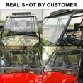 thumbnail image 6 of Kojem Full Windshield Front Clear Vented 3/16" Windscreen for 2015 2016 2017 2018 2019 2020 2021 Honda Pioneer 500, 6 of 13