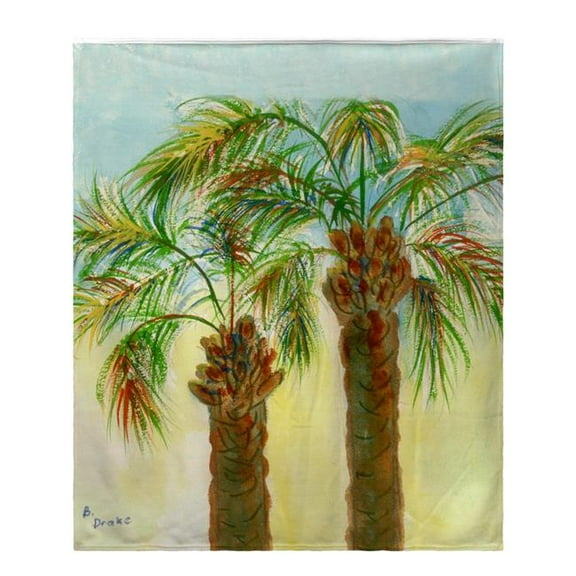 Betsy Drake BK385 Palms Fleece Throw