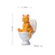 thumbnail image 1 of Figuras de gato sentado en el inodoro, Mini gatito, decoración de paisaje de jardín para el hogar, juguete en miniatura de PVC, 1 ud. qym unisex, 1 of 2