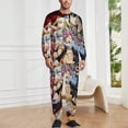 thumbnail image 2 of Fairy Tail Men's Lounge Pajamas Set 2-Piece Crew Neck Sleepwear Soft Long Sleeve Top & Pants for Sleep, Home & Vacation 2XL, 2 of 8