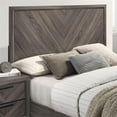 thumbnail image 3 of Furniture of America Hean Chevron Pattern Wood Panel King Bed in Gray, 3 of 4